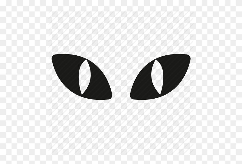 Animal, Black Cat, Cat, Eyes, Halloween, Look, Sight Icon - Cat Eyes PNG