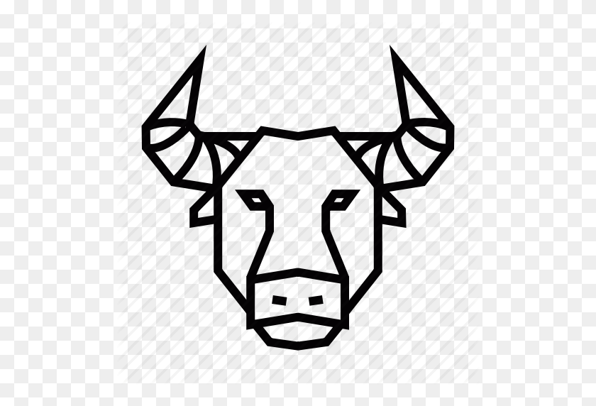512x512 Animal, Buffalo, Bull, Head Icon - Buffalo Outline Clipart