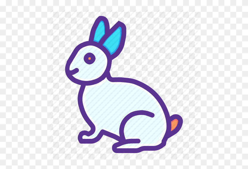512x512 Животное, Кролик, Милый, Пасха, Счастливый, Значок Кролика - Пасхальный Заяц Png
