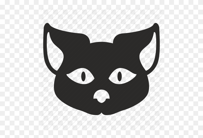 512x512 Animal, Cartoon, Cat, Head, Kitty Icon - Cat Head PNG