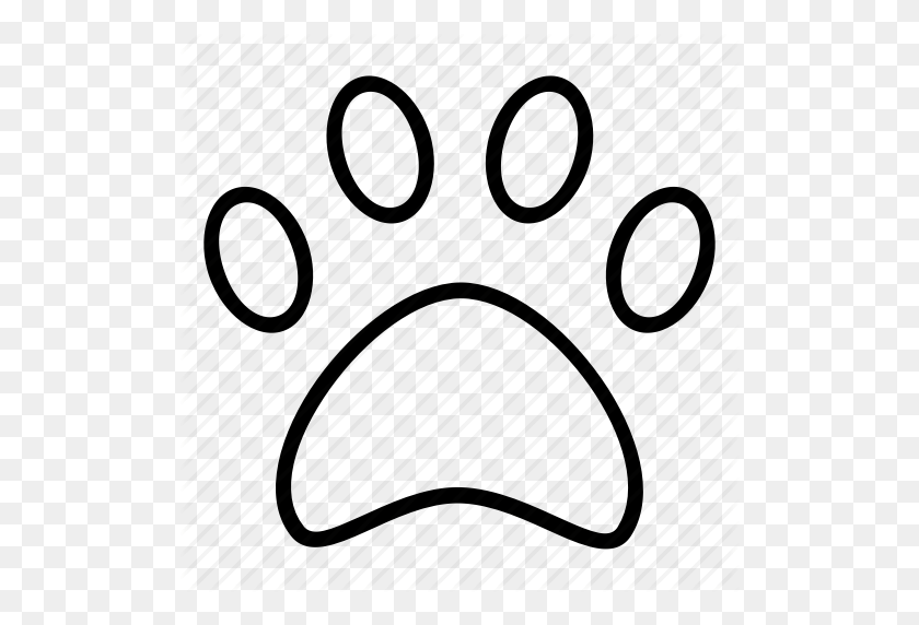 512x512 Animal, Cat, Foot, Paw, Pet Icon - Cat Paw PNG