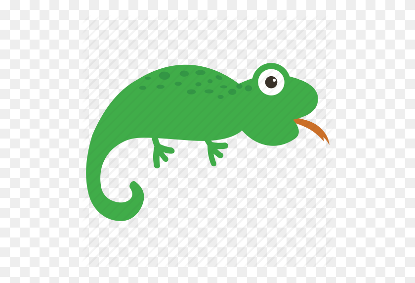 512x512 Animal, Camaleón, Gecko, Lagarto, Reptil Icono - Camaleón Png