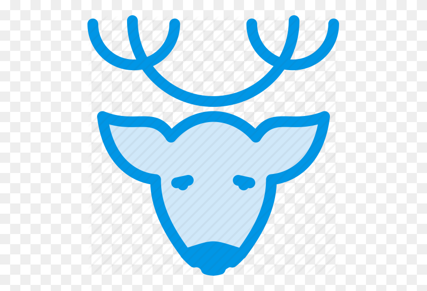 495x512 Animal, Christmas, Deer, Head, Reindeer, Rudolph, Xmas Icon - Rudolph Head Clip Art