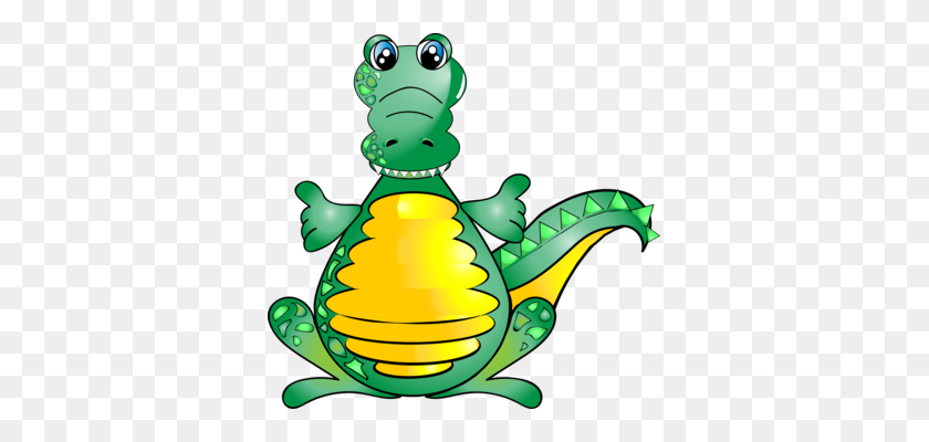 355x340 Animal Clipart Free Download - Baby Alligator Clipart