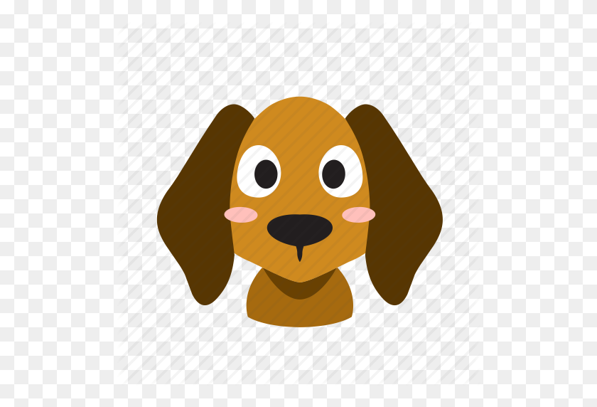 512x512 Animal, Cute, Dog, Domestic, Front, Head, Pet Icon - Funny Dog PNG