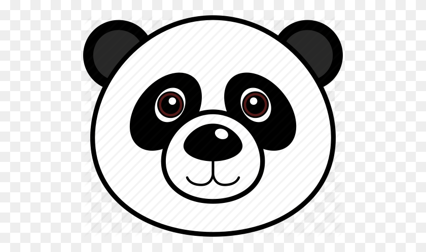 512x438 Animal, Cute, Face, Head, Panda, Wild Icon - Panda Face PNG