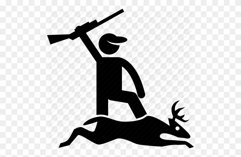 512x487 Animal, Deer, Hunter, Hunting, Kill, Success, Wild Icon - Hunting PNG