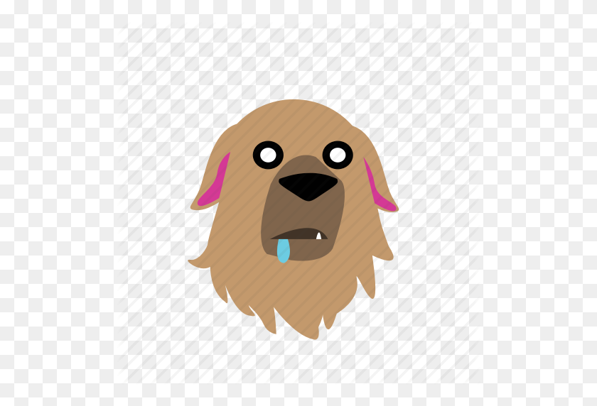 512x512 Animal, Perro, Emoji, Gráfico, Hambriento, Icono De Etiqueta Engomada - Perro Emoji Png