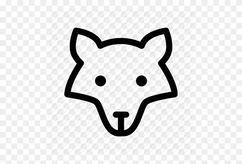 512x512 Animal, Dog, Fox, Wolf, Wolf Face Icon - Wolf Face PNG