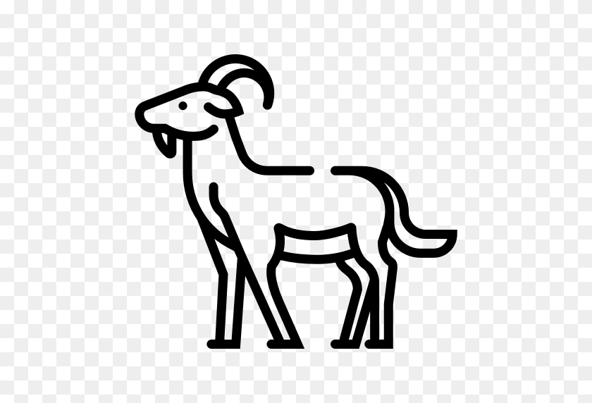 512x512 Animal, Domestic, Farm, Goat, Livestock, Mammal, Zoo Icon - Goat PNG