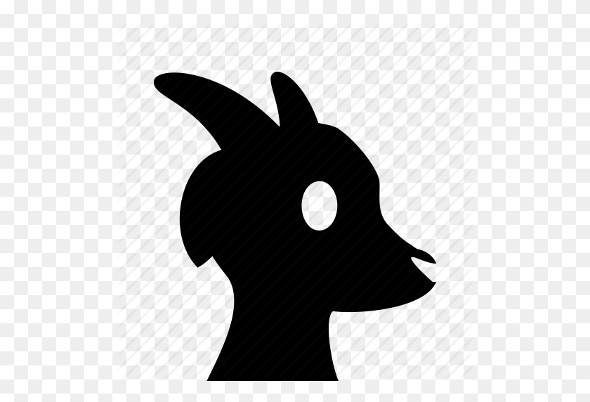512x512 Animal, Domestic, Goat, Head Icon - Goat Head PNG