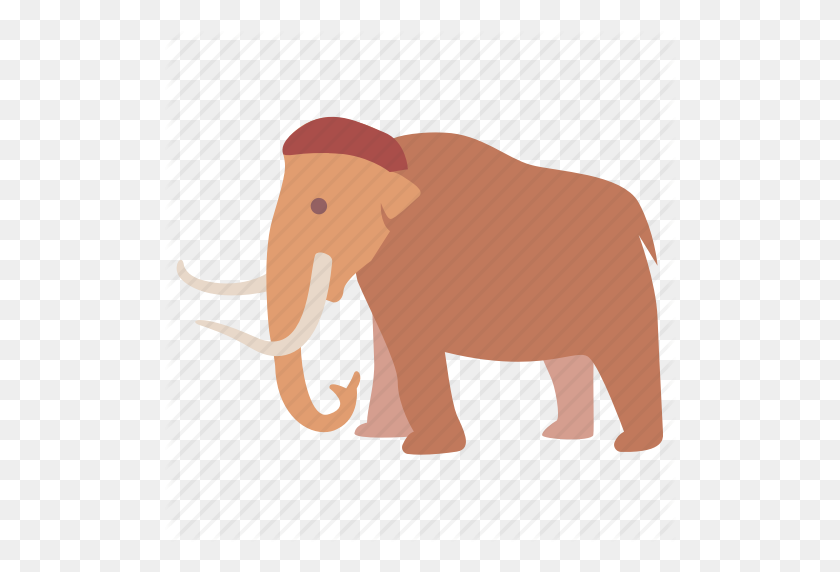 512x512 Животное, Слон, Мамонт, Доисторический Период, Шерстяная Икона - Шерстяной Мамонт Клипарт