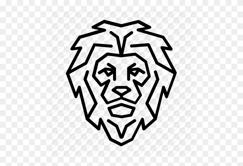 512x512 Animal, Face, Head, Jungle, King, Lion, Wild Icon - Lion Head PNG