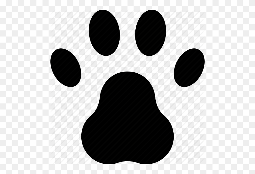 512x512 Animal Foot, Animal Paw, Dog Paw, Paw Print, Pet Footprint Icon - Dog Paw PNG