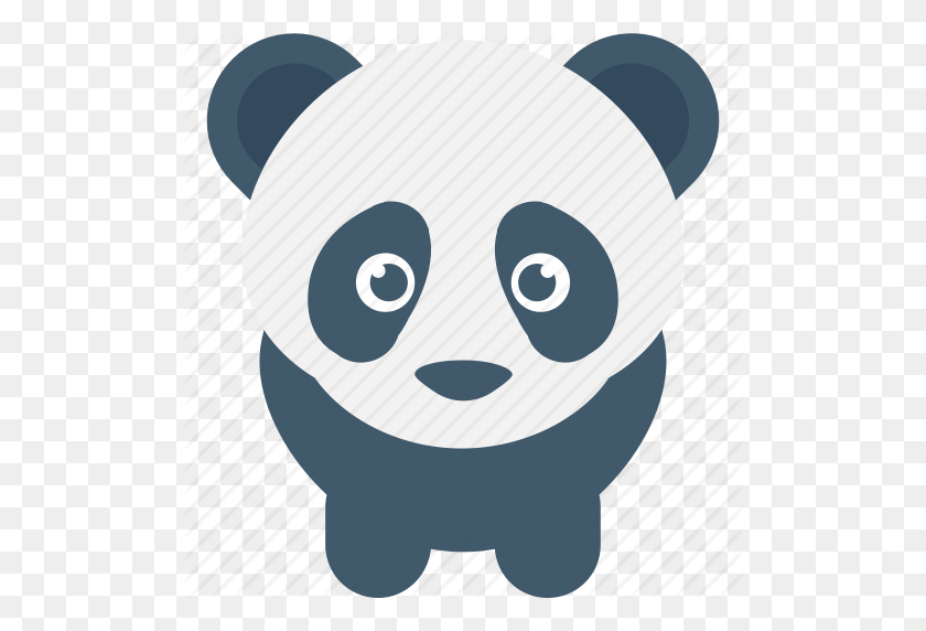 512x512 Animal, Panda Gigante, Panda, Oso Panda, Icono De Cara De Panda - Cara De Panda Png