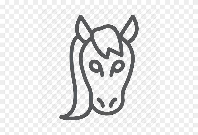 512x512 Animal, Cabeza, Caballo, Logotipo, Mustang, Salvaje, Icono De Zoológico - Logotipo Mustang Png