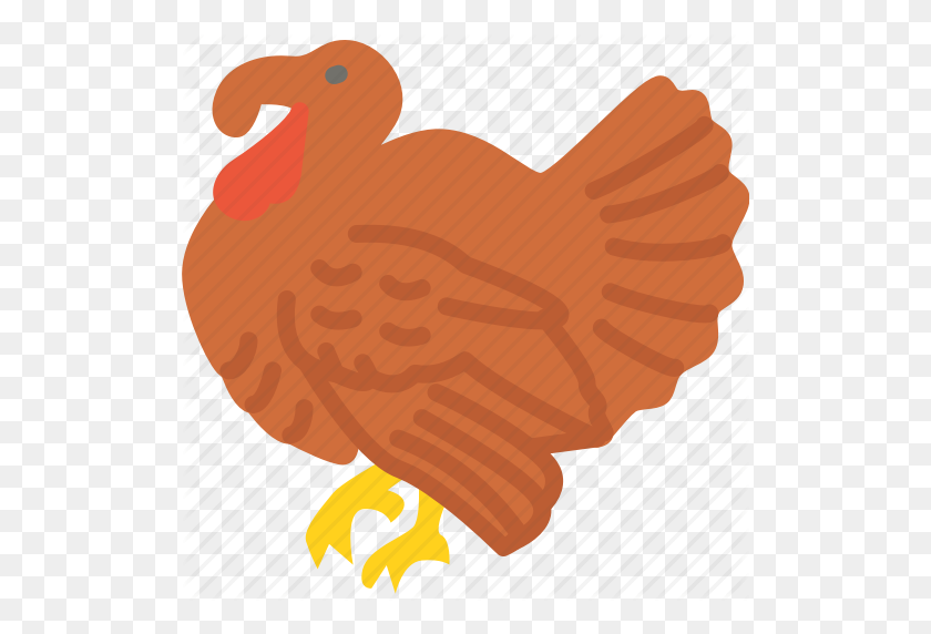 512x512 Animal, Holidays, Meat, Thanksgiving, Turkey Icon - Thanksgiving Turkey PNG