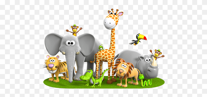 500x333 Животные Png Hd Для Детей Прозрачные Животные Hd Для Детей Изображения - Граница Джунглей Клипарт