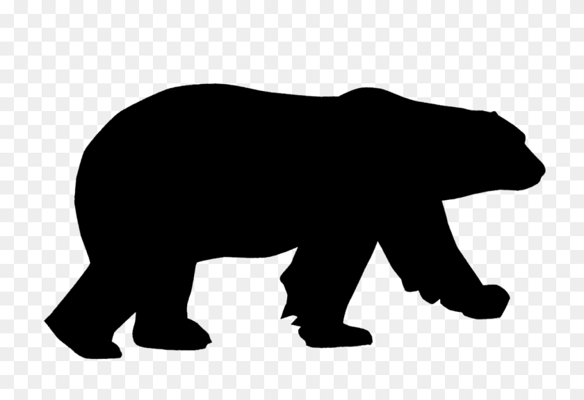 1181x782 Проект Животных - Медведь Силуэт Png
