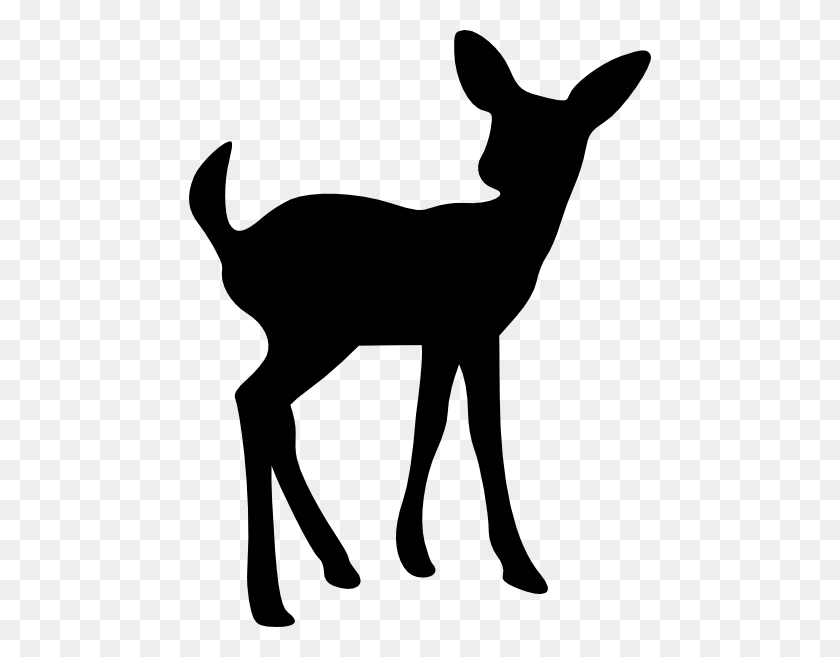 462x597 Imágenes De Silueta De Animales - Imágenes Prediseñadas De Buck En Blanco Y Negro