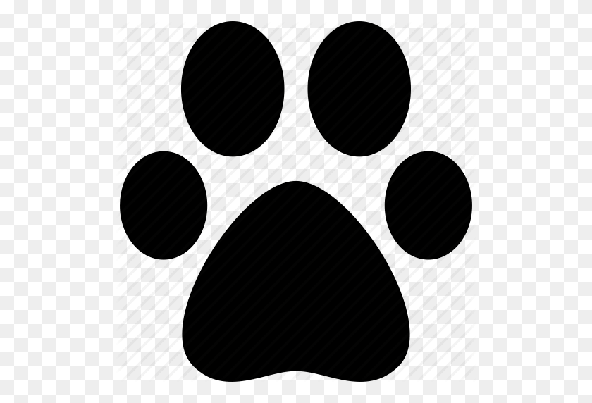 512x512 Animales, Perro, Pata, Mascota, Impresión, Icono De Seguimiento - Icono De Perro Png