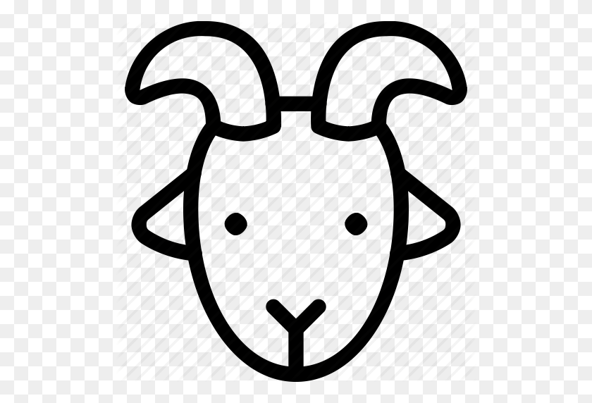 512x512 Animals, Face, Goat, Horns, Livestock, Pets, Ram Icon - Ram Horns Clipart
