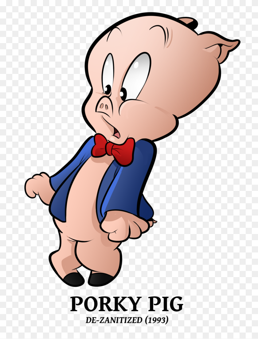 767x1041 Animaniacs Cameo - Porky Pig PNG