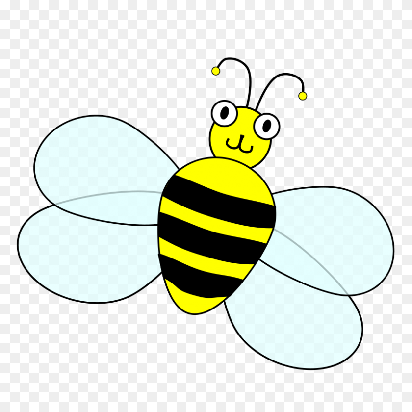 800x800 Animated Bee Clip Art - Busy Bee Clipart