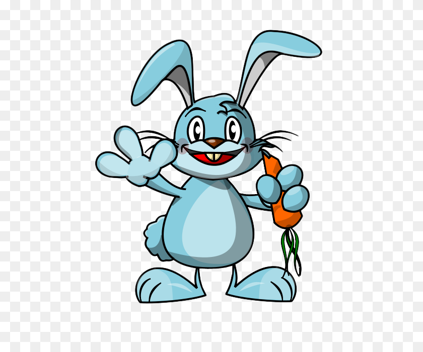 480x640 Анимированный Кролик - Прыгающий Кролик Клипарт