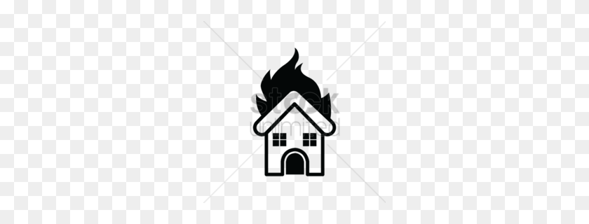 260x260 Animated Burning House Clipart - Little House Clipart