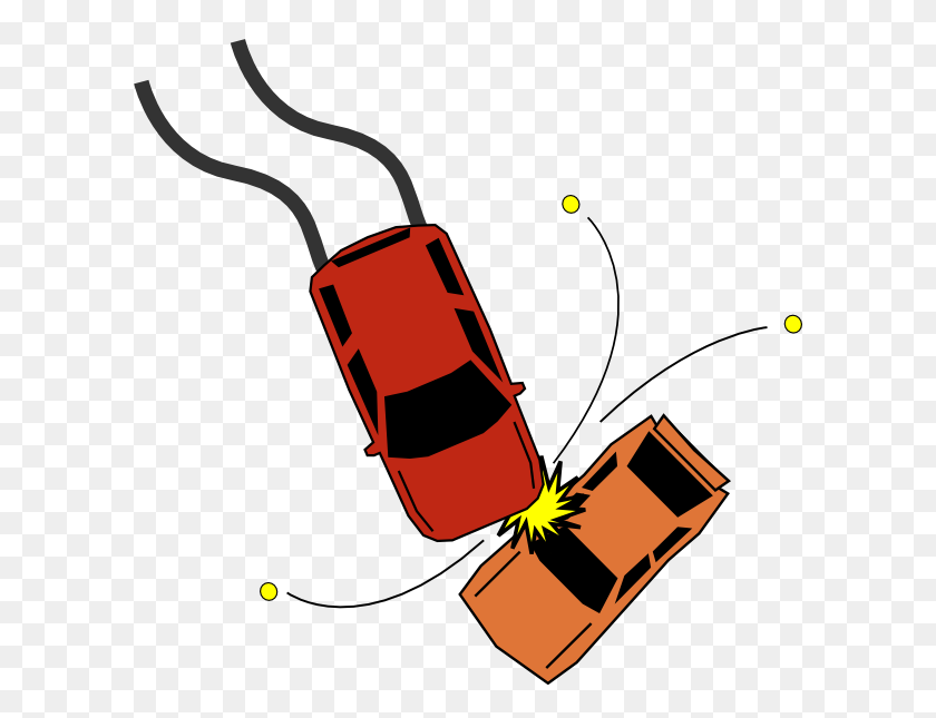 600x585 Animated Car Crash Gif Car Accident Collision Clip - Delorean Clipart