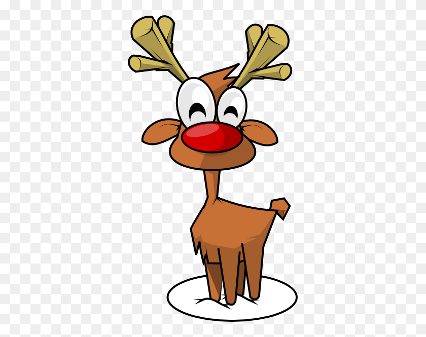 335x605 Animated Christmas Reindeer Clipart - Free Animated Christmas Clipart