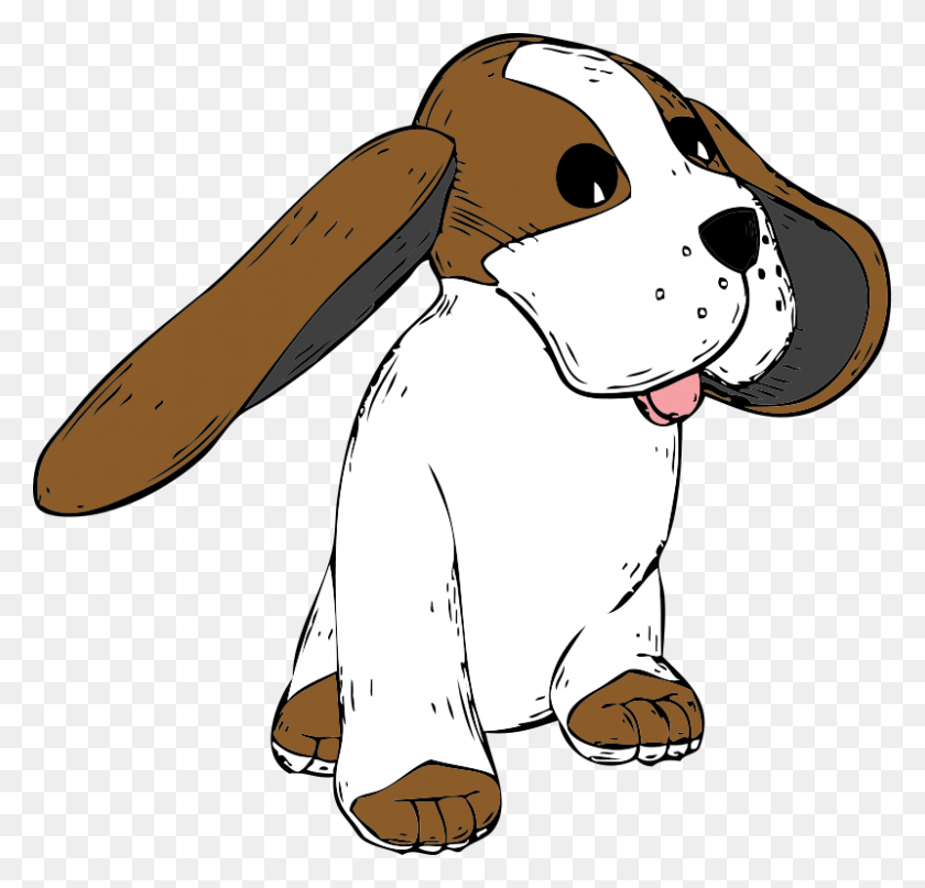 800x767 Animated Dog Clip Art - Brain Clipart PNG