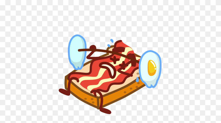 408x408 Animated Food Clipart Free Clipart - Bacon Clipart