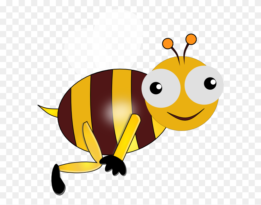 600x601 Animated Gif Clipart Of Bees - Honey Bee Clipart