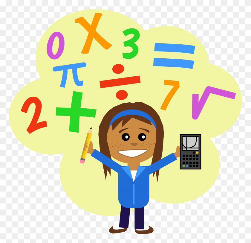 2254x2174 Animated Math Group With Items - Social Emotional Learning Clipart