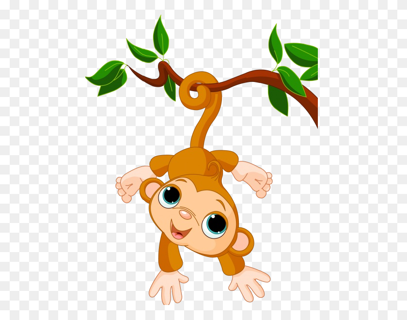 600x600 Animated Monkey In A Tree Clipart Clip Art Images - Monkey On Tree Clipart