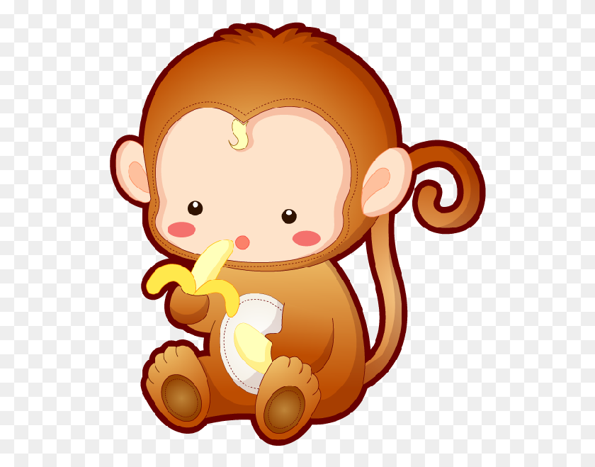 532x599 Animated Monkeys Pictures - Cartoon Baby PNG