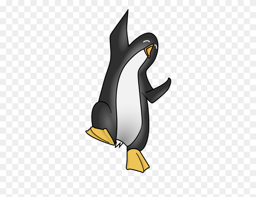 336x589 Animated Penguin Clipart - Baby Penguin Clipart