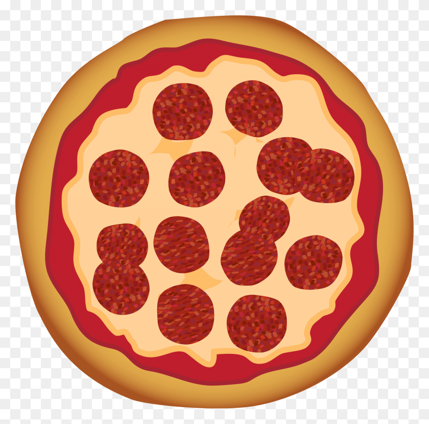 1769x1745 Animated Pizza Clipart - Pizza Toppings Clipart