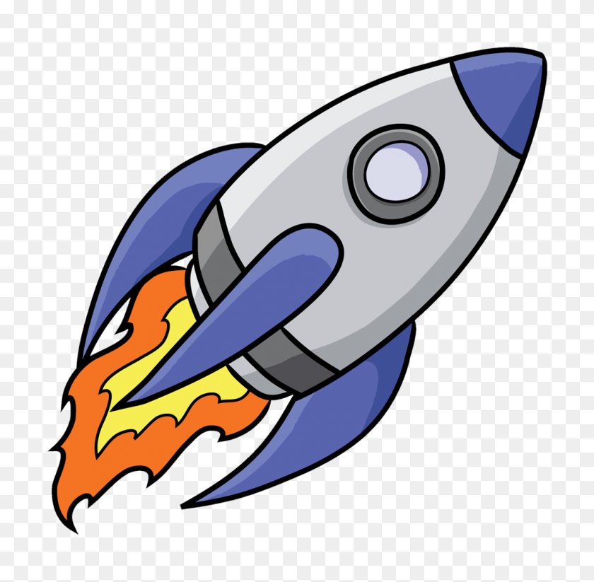 1000x979 Анимированный Космический Корабль - Ракетный Клипарт