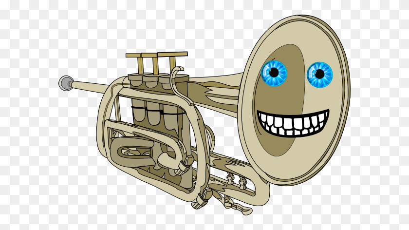 600x412 Animated Smiling Trumpet Clip Art - Moving Clipart