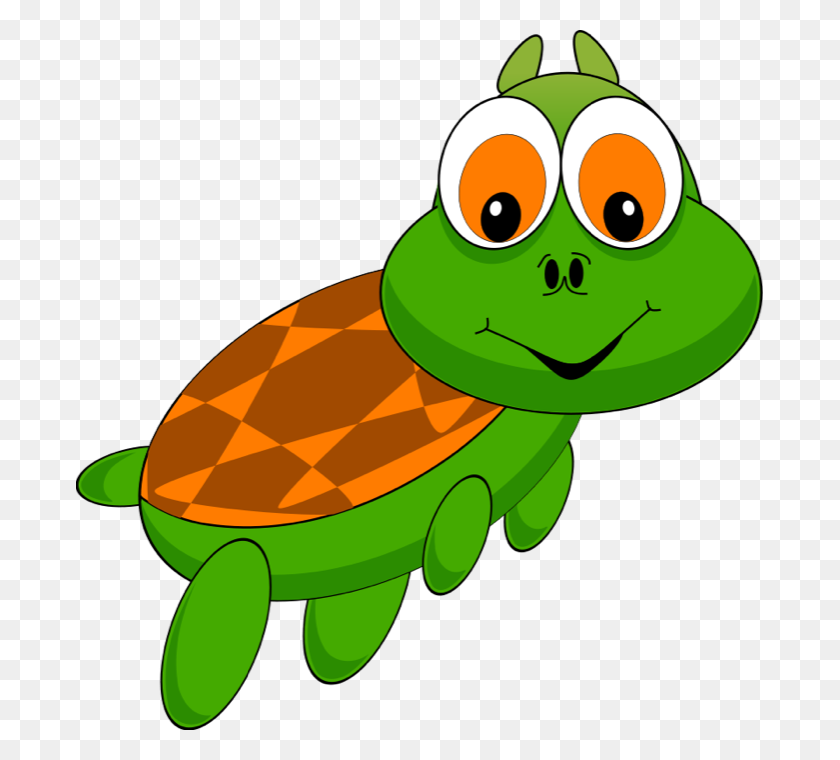 687x700 Animated Turtle Clipart - Free 3d Clipart