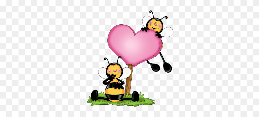 320x320 Animated Valentine Clip Art Love Bees - Animated Valentines Clipart