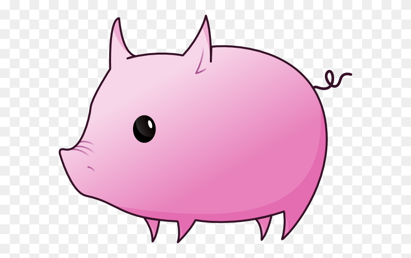 600x469 Animatedpigs - Pig Clipart Outline