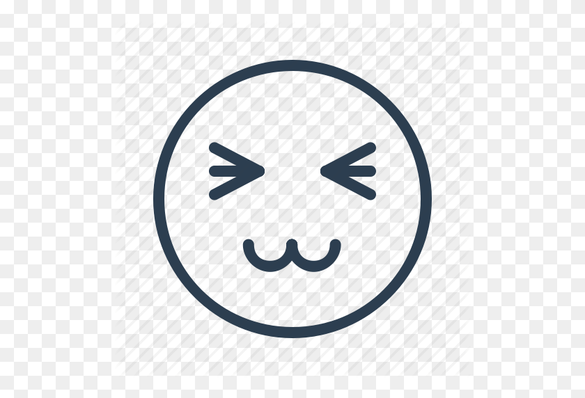 512x512 Anime, Avatar, Emoticon, Emotion, Face, Kitty, Smiley Icon - Anime Face PNG