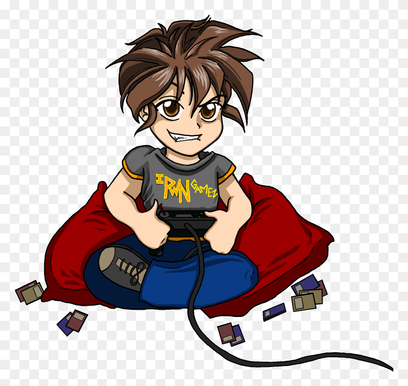 1991x1874 Anime Boy Clipart Gamer - Anime Boy PNG