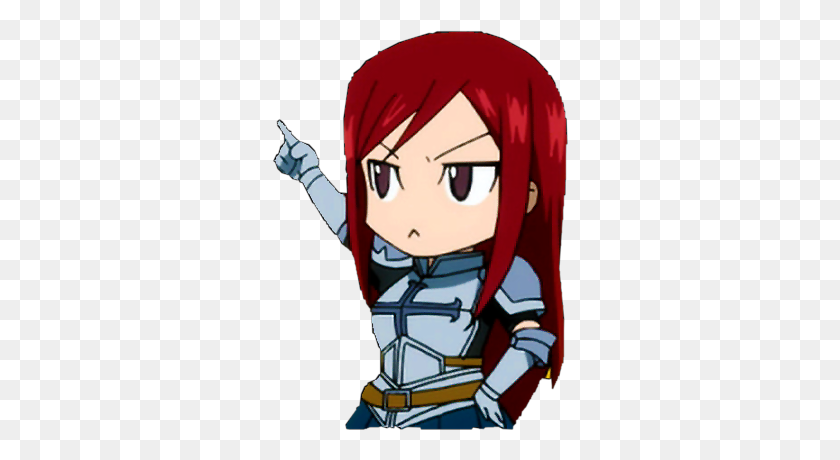Anime Chibi Kawaii Erza Erzascarlet Fairy Tail Freetoed Erza Scarlet Png Stunning Free Transparent Png Clipart Images Free Download