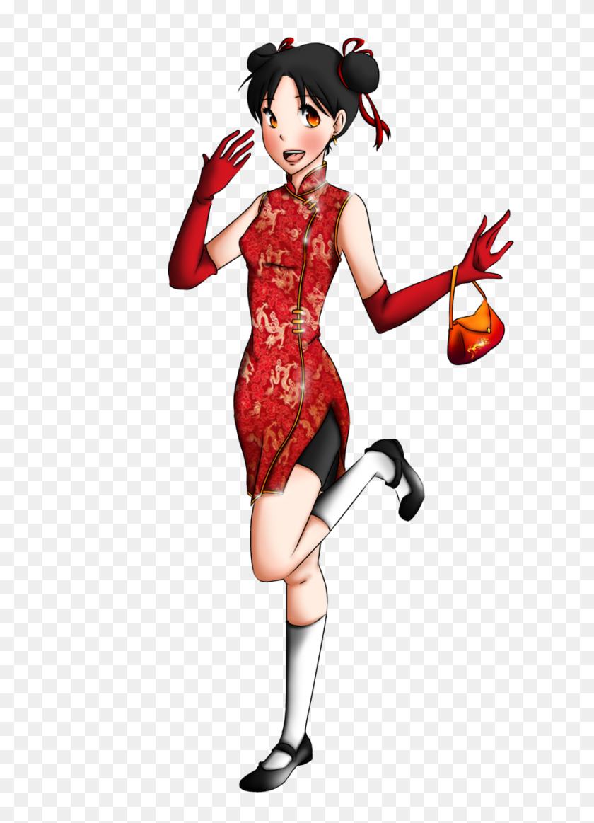 900x1273 Anime Chinese Girl Clip Art Free Cliparts - Chinese Girl Clipart