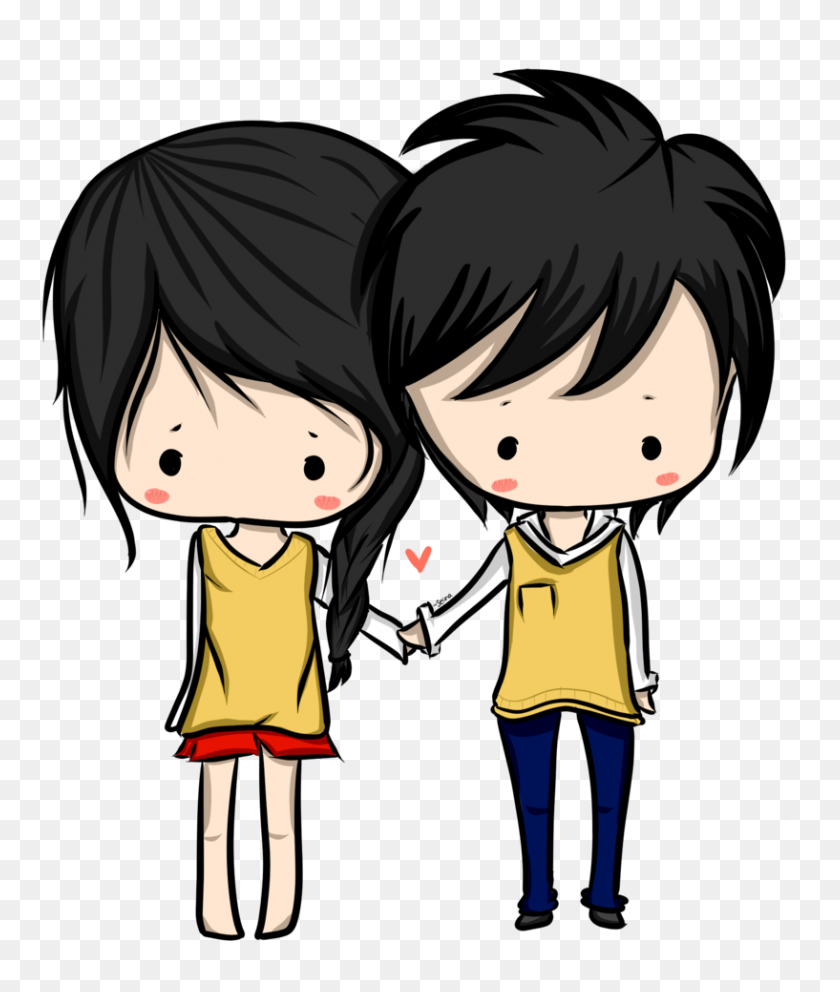 817x977 Anime Couple Png Images Transparent Free Download - Couple PNG